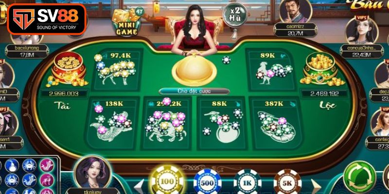 Sức hút mãnh liệt từ bầu cua tôm cá online